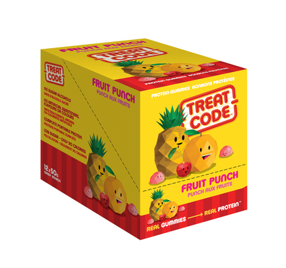 Treat Code Fruit Punch Protein Gummies 12x50g